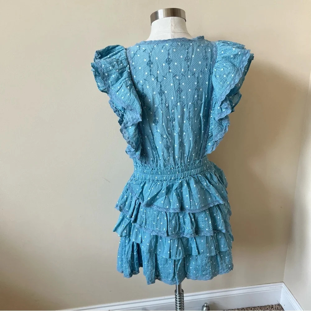 LoveShackFancy Corelli Ruffle Mini Dress Size 26141 - Picture 9 of 16